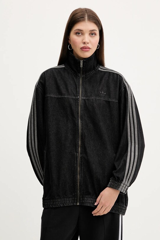 adidas Originals kurtka jeansowa Denim Os TT bez kaptura czarny JY2897