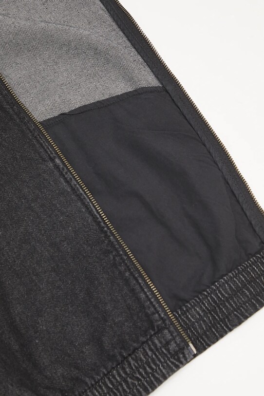 Τζιν μπουφάν adidas Originals Denim Os TT JY2897 μαύρο