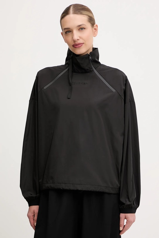 Bunda Calvin Klein Performance oversize čierna LVGWF5J405
