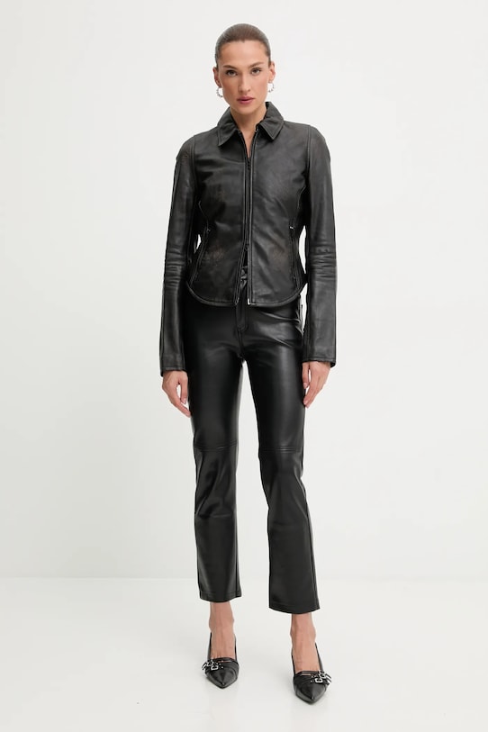 Diesel kurtka skórzana L-EGRAD A19596.0ILBS brązowy AW25