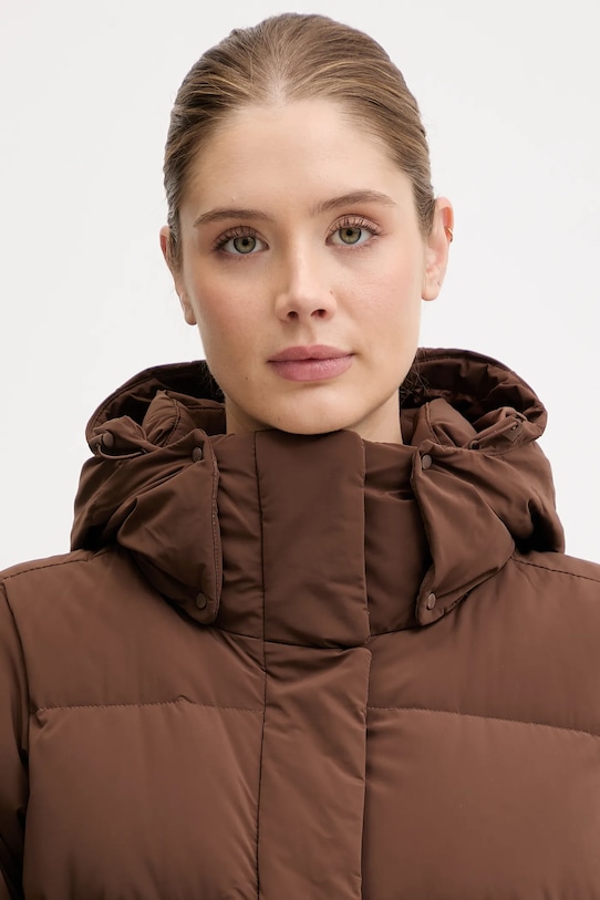 Μπουφάν με επένδυση από πούπουλα Columbia Amaze Puff καφέ 2133714