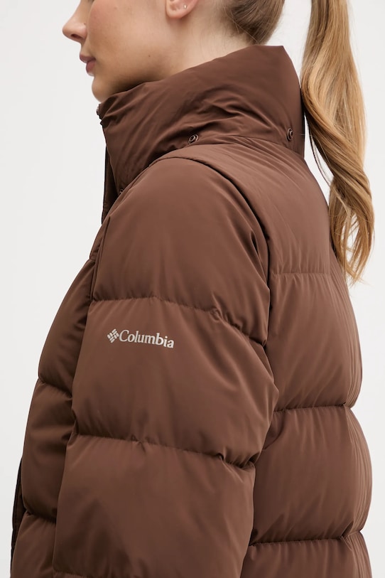 Μπουφάν με επένδυση από πούπουλα Columbia Amaze Puff 2133714 καφέ
