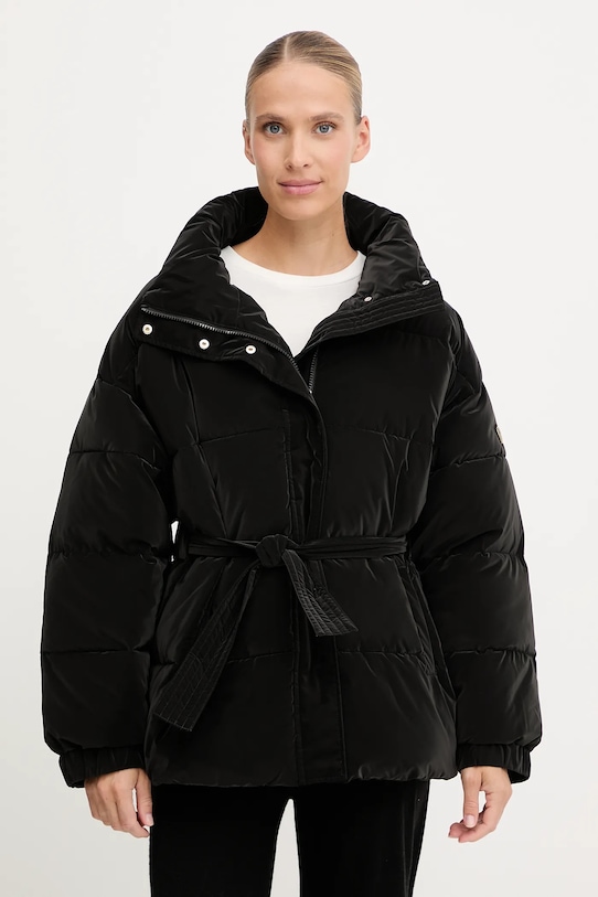 EA7 Emporio Armani rövid kabát szigetelt fekete AF16078.7W000652