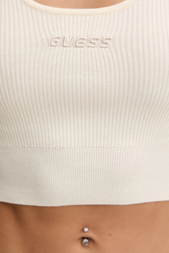 Guess top z domieszką wełny FLAMINIA V5BP05.Z3JD2 beżowy