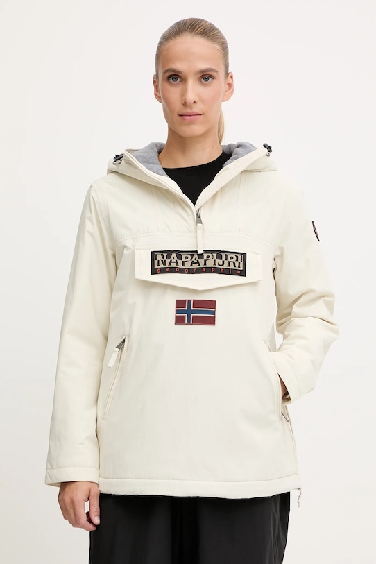 Куртка Napapijri Rainforest з капюшоном бежевий NP0A4GM6N1J1