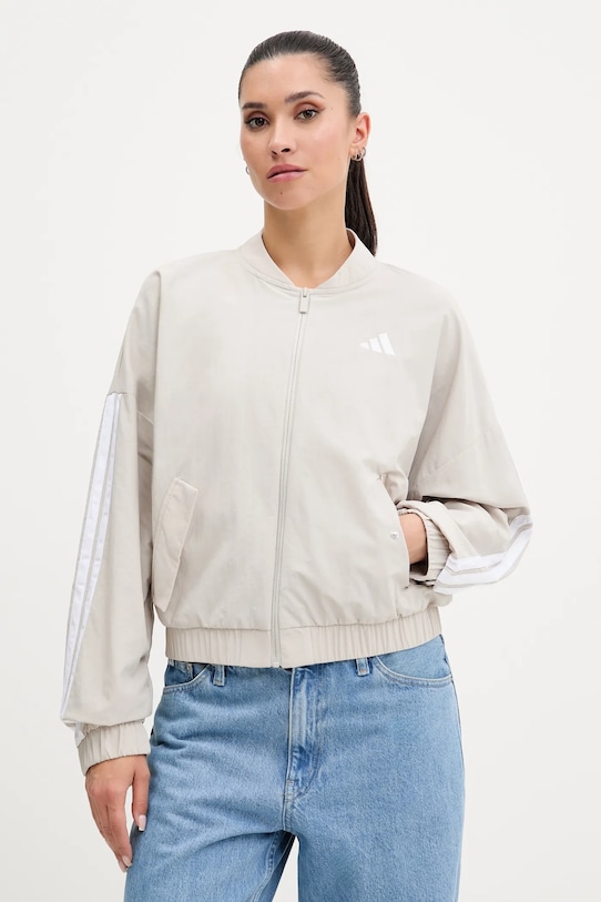 Μπουφάν adidas Essentials άλλο μπεζ JE1317