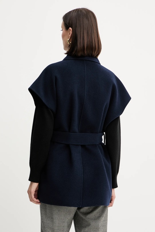 Odzież Weekend Max Mara bezrękawnik z wełną ELEGIA 2525276021600 granatowy