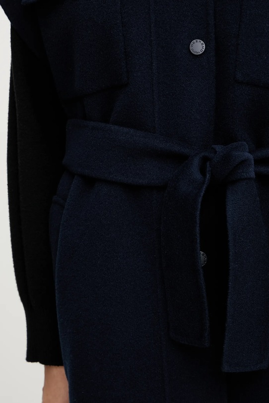 Weekend Max Mara bezrękawnik z wełną ELEGIA 2525276021600 granatowy