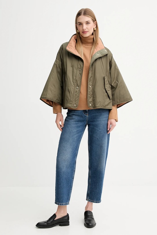 Oblečení Oboustranná bunda Weekend Max Mara RONCO 2525486011600 zelená