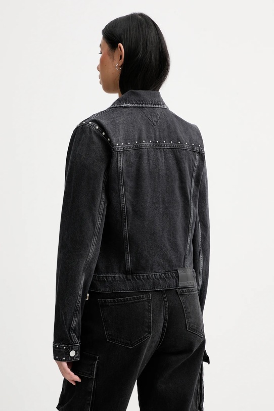 Odzież Tommy Jeans kurtka jeansowa DW0DW21547 czarny