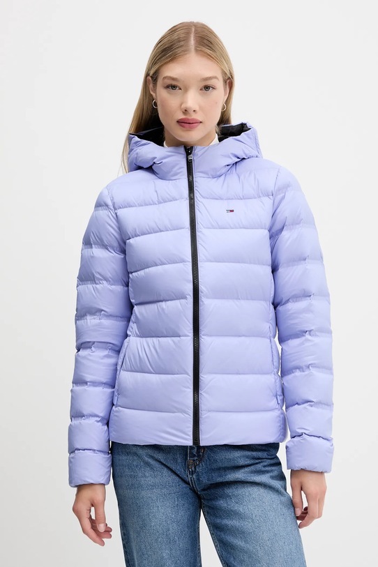 Пухено яке Tommy Jeans с изолация виолетов DW0DW21617