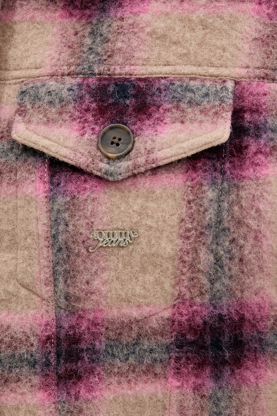 Tommy Jeans giacca con lana DW0DW21662 rosa