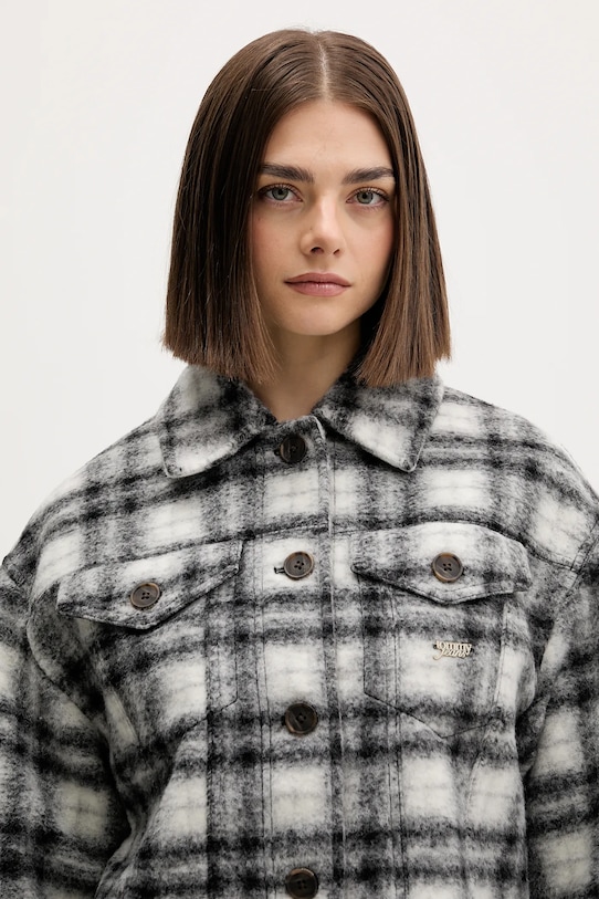 Куртка с добавлением шерсти Tommy Jeans чёрный DW0DW21662