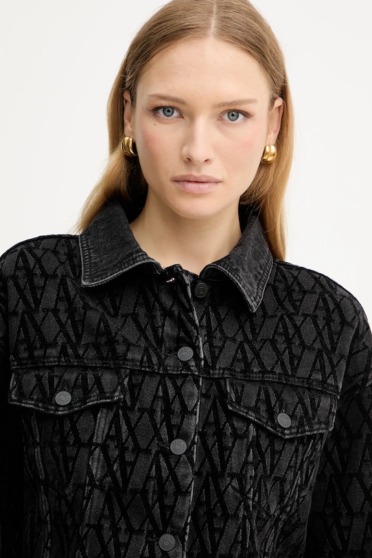Armani Exchange giacca di jeans nero XW000819.AF16092