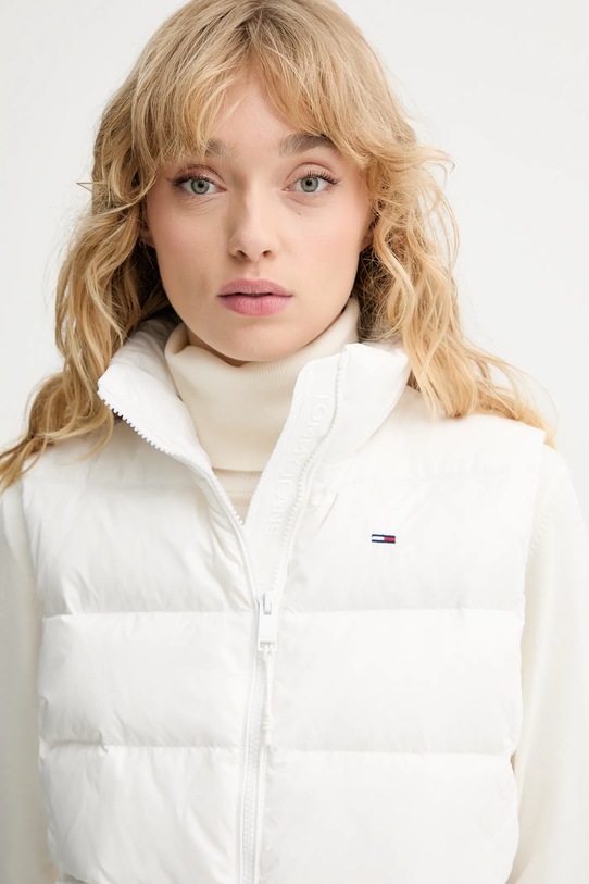 Tommy Jeans gilet in piuma bianco DW0DW21622
