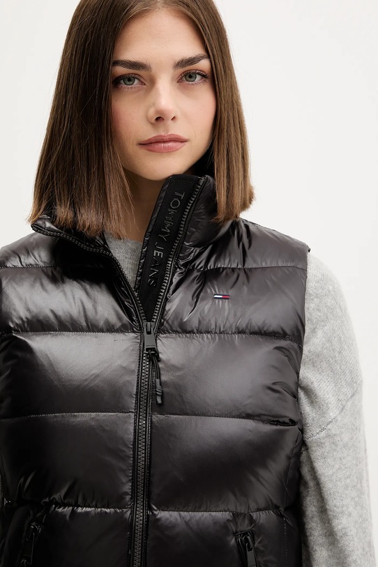 Tommy Jeans vestă de puf negru DW0DW21622