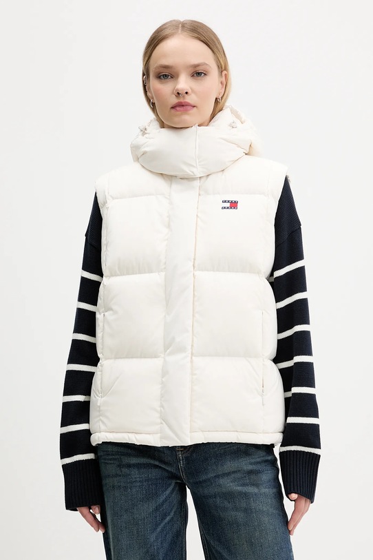 Tommy Jeans bezrękawnik puchowy pozostałe beżowy DW0DW21627