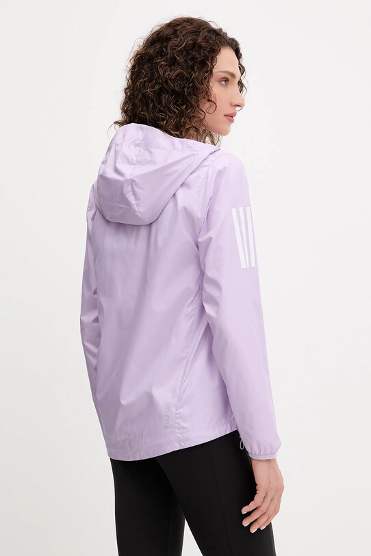 Odzież adidas Performance kurtka do biegania Own The Run JX2264 fioletowy