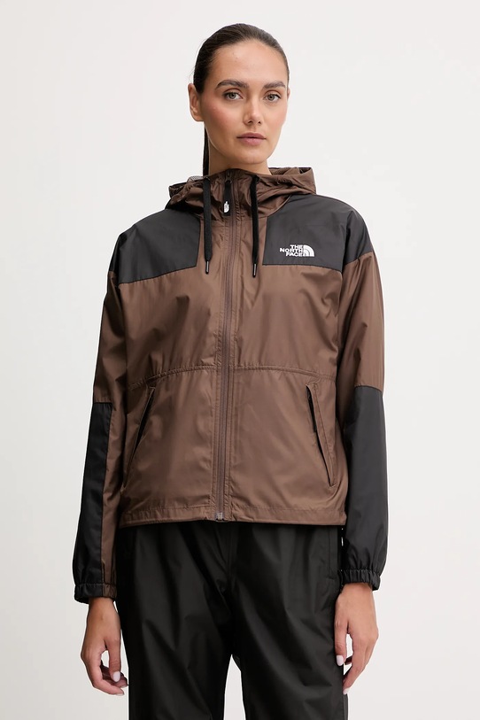 The North Face geacă Sheru cu captuseala maro NF0A4C9H1OI1
