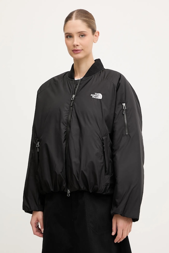 The North Face geacă bomber Choqa cu captuseala negru NF0A8F1WJK31