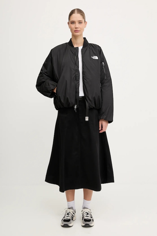 The North Face geacă bomber Choqa NF0A8F1WJK31 negru AW25