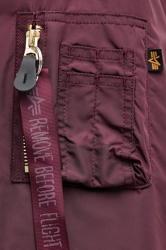 Alpha Industries kurtka bomber 258010.608 bordowy