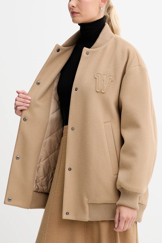 Weekend Max Mara kurtka bomber z dodatkiem wełny ADORNI 2525486012600