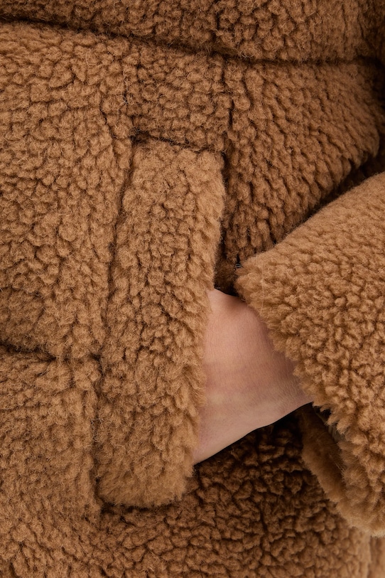 Weekend Max Mara kurtka z domieszką wełny ALFREDO 2525486062600 brązowy