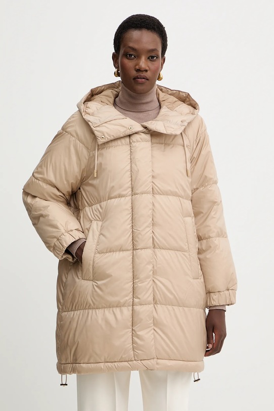 Weekend Max Mara kurtka dwustronna ANFORA bez kaptura beżowy 2525496062600