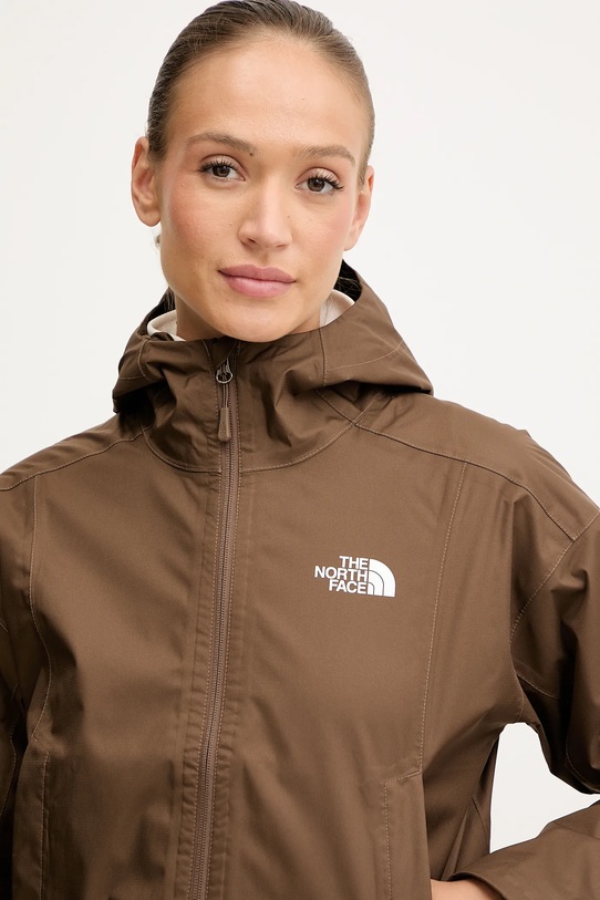 The North Face kurtka outdoorowa Cropped Quest brązowy NF0A55EP1OI1