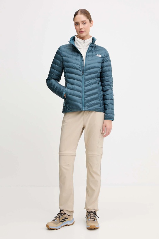 The North Face geacă Huila NF0A8DW6BQ51 turcoaz AW25