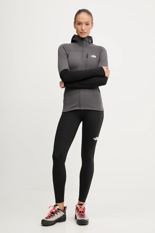 The North Face jachetă de exterior Polartec Powergrid Stormgap NF0A8E0VWUO1 gri AW25
