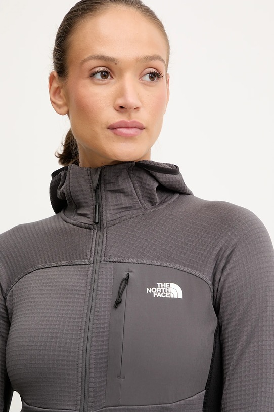 The North Face jachetă de exterior Polartec Powergrid Stormgap gri NF0A8E0VWUO1