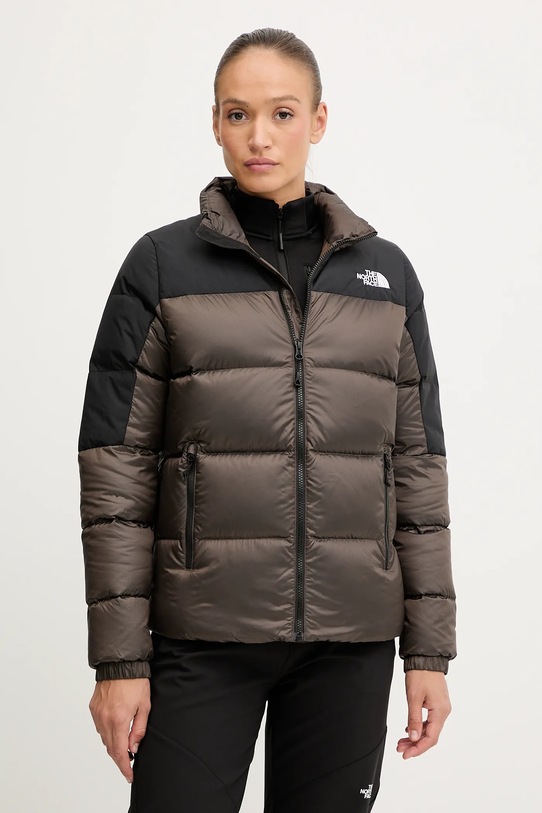Péřová sportovní bunda The North Face Diablo Down 2.0 s podšívkou hnědá NF0A8E140BI1