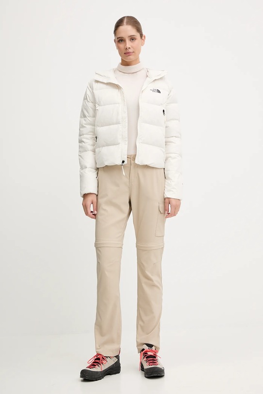 The North Face kurtka sportowa puchowa Hyalite NF0A8E75QLI1 beżowy AW25