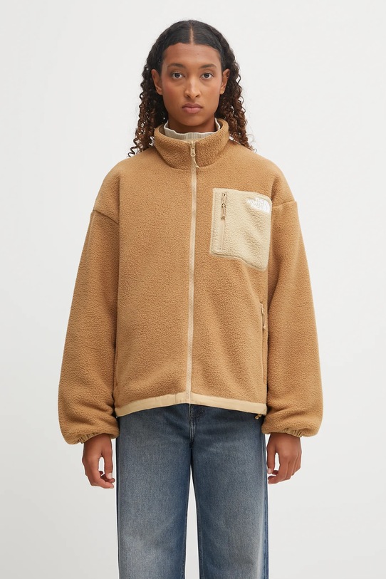 Obojstranná športová bunda The North Face Yumiori hnedá NF0A8E87QV31