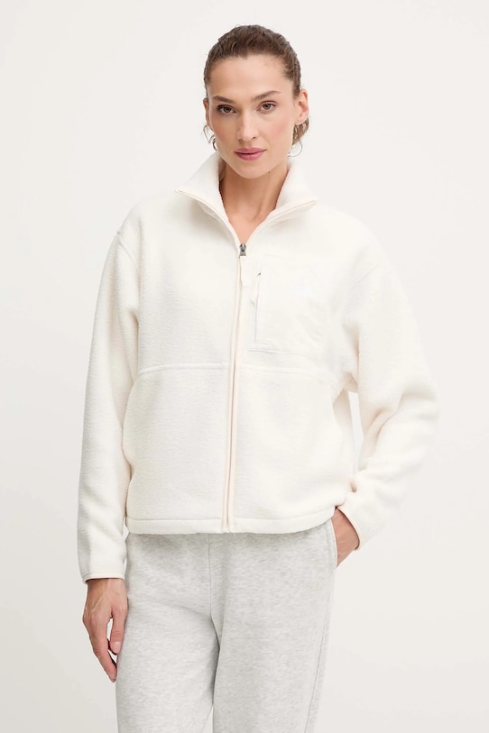 Fleecová mikina The North Face Yumiori Off bez kapucne béžová NF0A8EUZQLI1