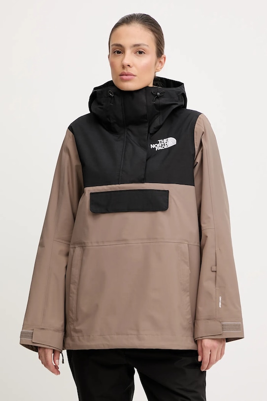 The North Face kurtka narciarska Driftview Anorak sporty zimowe brązowy NF0A82W1DHL1