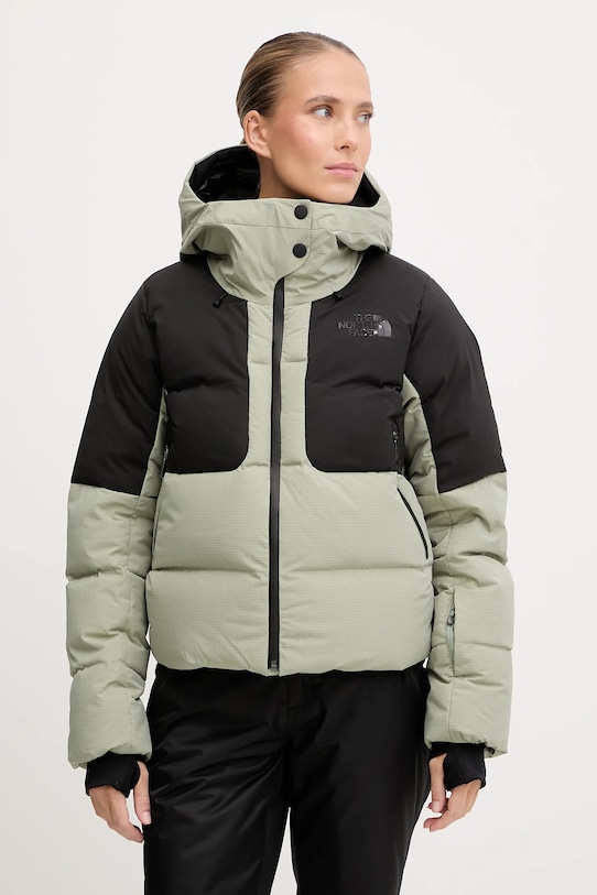 The North Face kurtka narciarska puchowa Cold Spell sporty zimowe zielony NF0A87WTD5N1