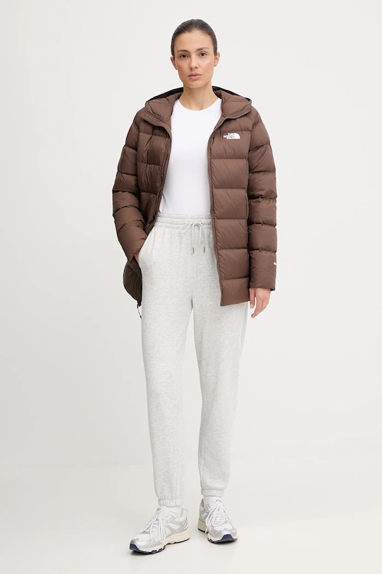 The North Face kurtka puchowa Hyalite NF0A8E741OI1 brązowy AW25