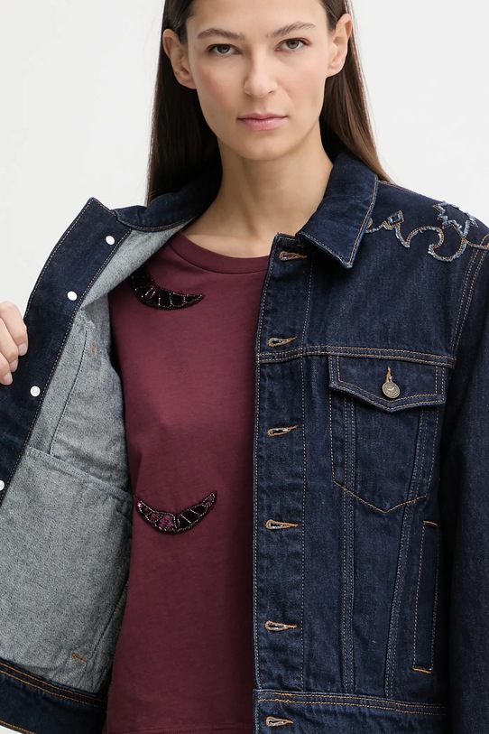 ZADIG&VOLTAIRE kurtka jeansowa WWOW01701
