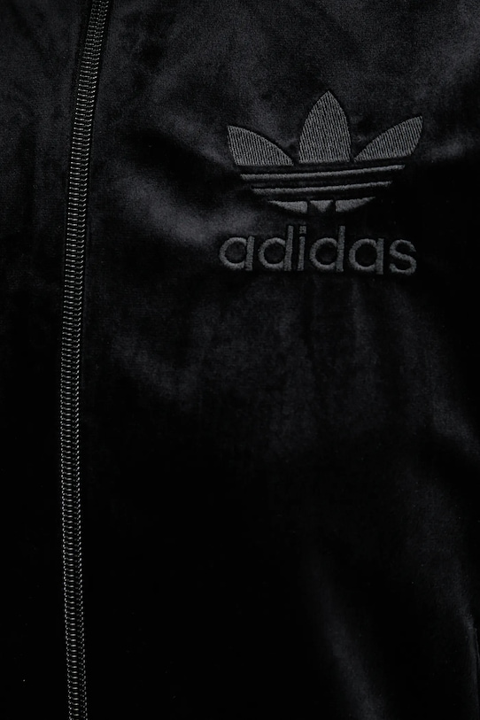 adidas Originals bluză din velur Velvet Tt JY2592 negru