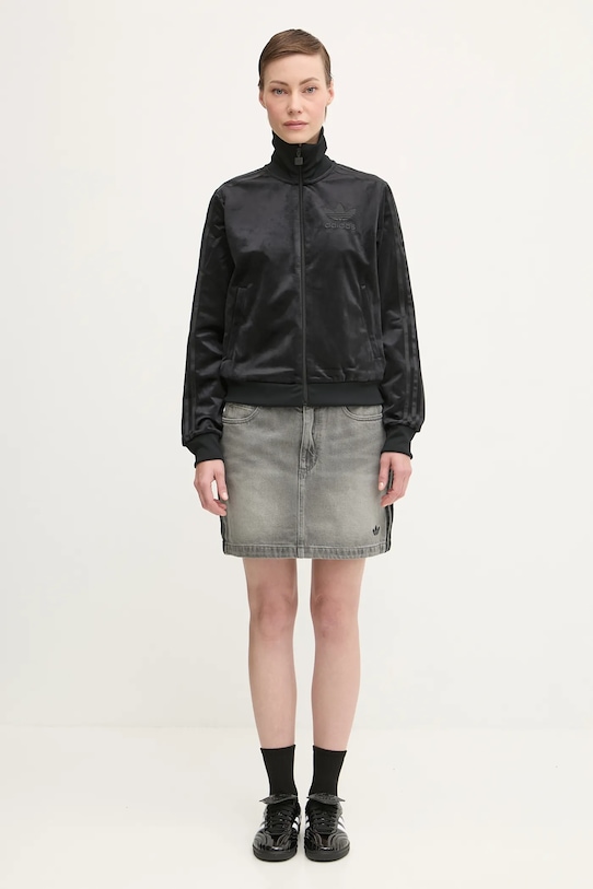 adidas Originals bluza welurowa Velvet Tt JY2592