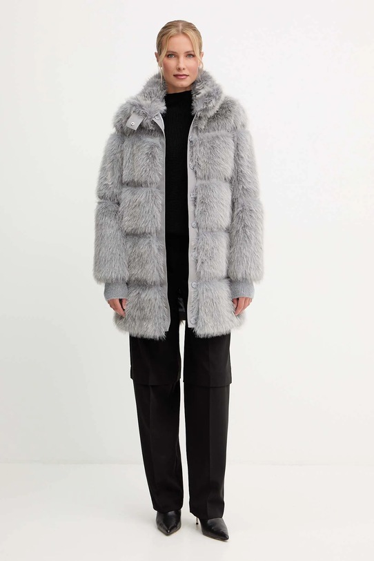 Kabát Patrizia Pepe 2O0175.E077 šedá AW25