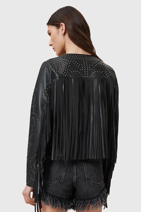 Кожаная куртка AllSaints ASTA чёрный W031LC