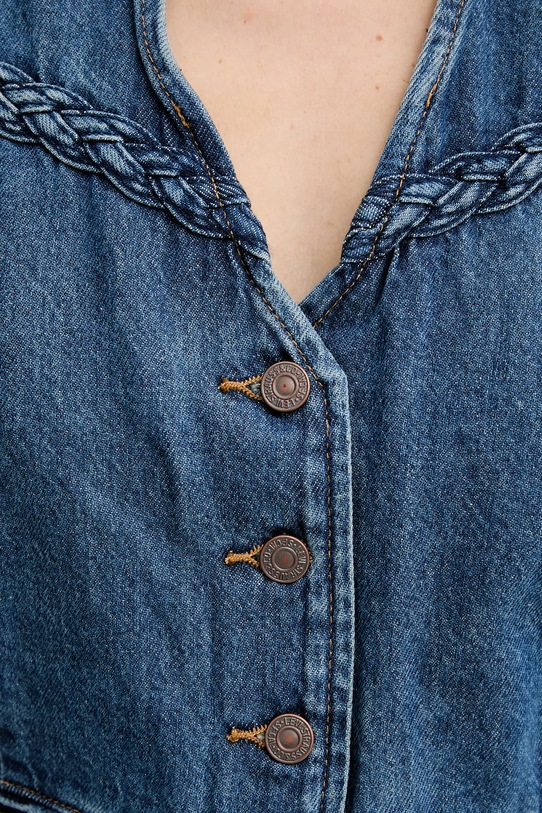 Levi's kamizelka jeansowa 001WQ niebieski