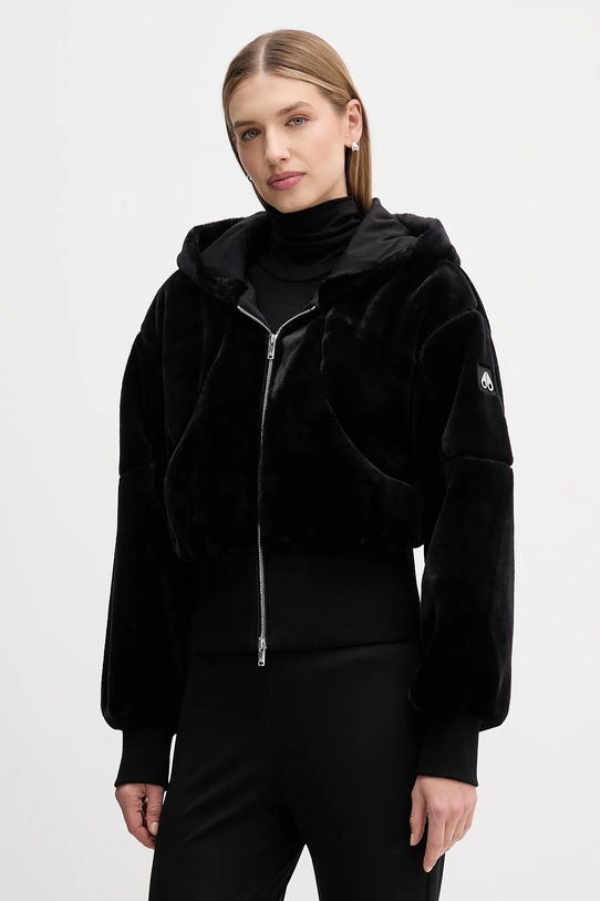 Яке MOOSE KNUCKLES Rose уголемена черен M15LS643