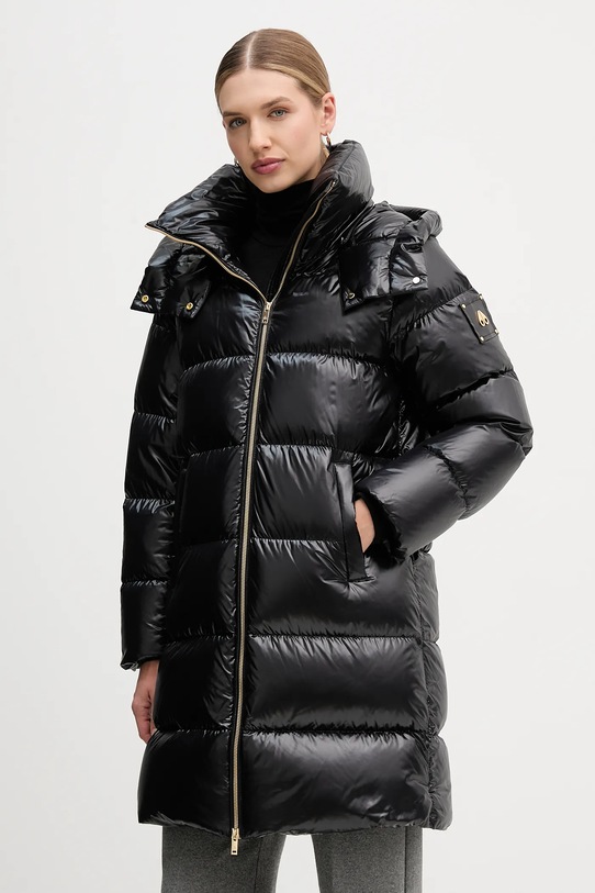 Péřová bunda MOOSE KNUCKLES Moonstone s podšívkou černá M35LP217G