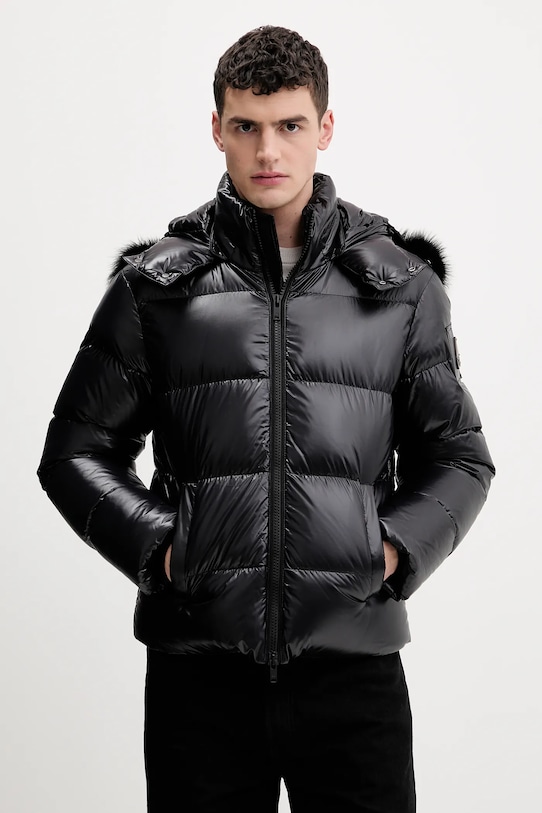 MOOSE KNUCKLES geaca de puf cu captuseala negru M35MJ144S