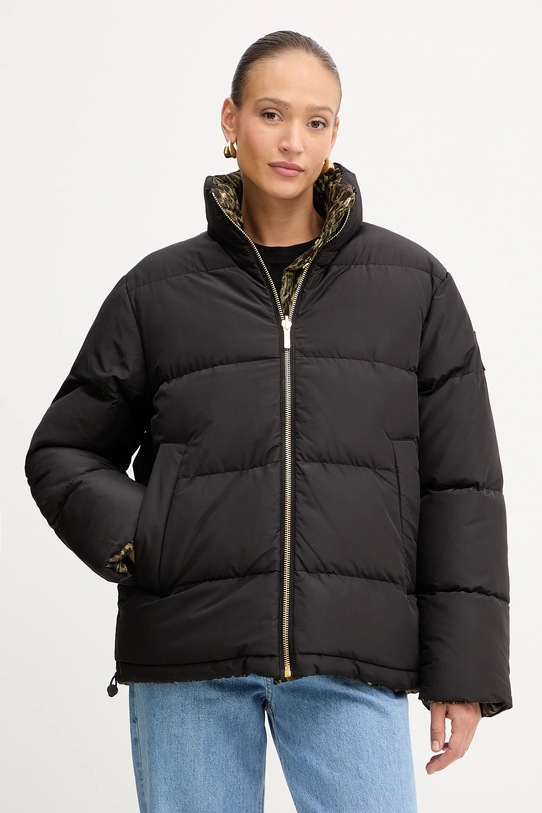 Just Cavalli geacă cu două fețe cu captuseala verde 79PAS422.CQDS5